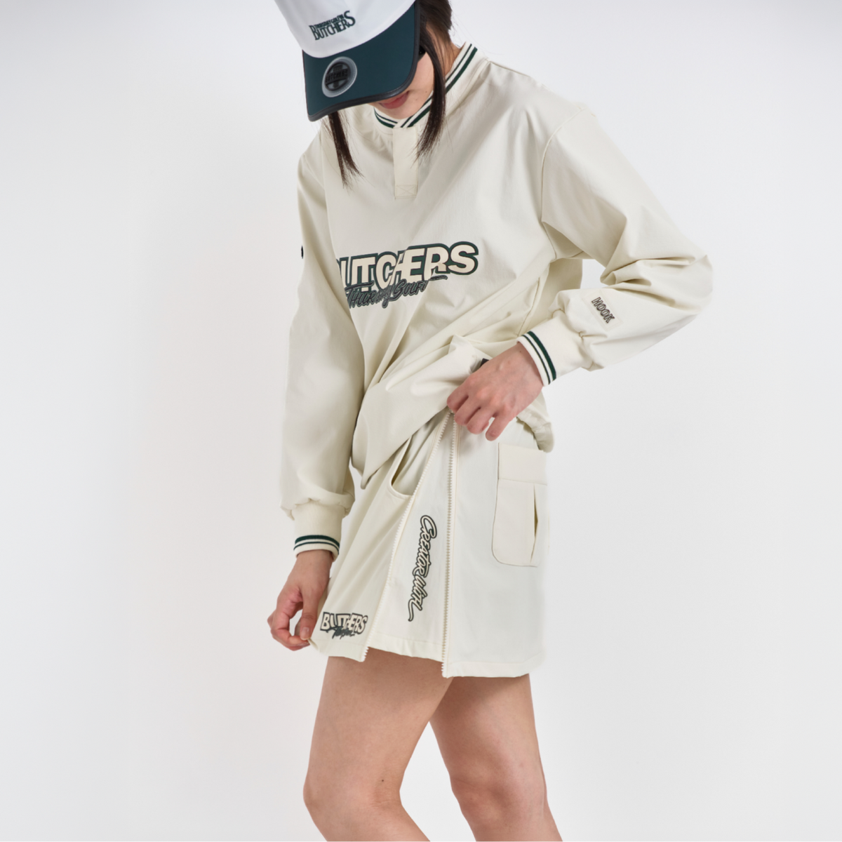 4Way Stretch D/face Side Zip SK