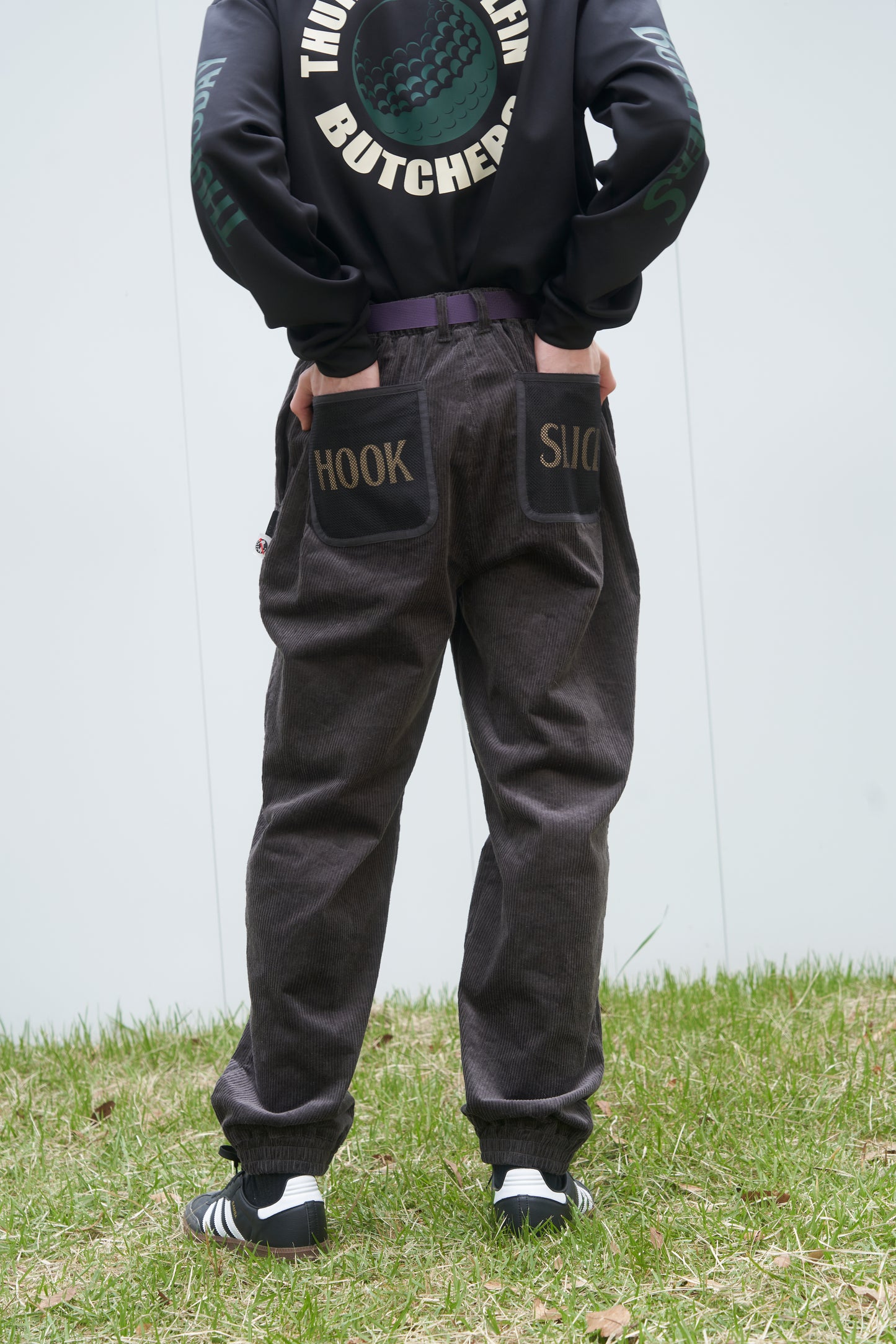 Stretch Corduroy Shirring Pants (224-PT1)