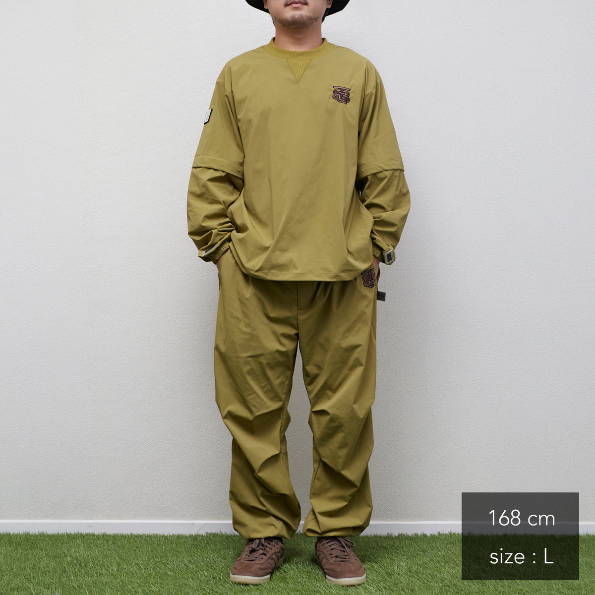 Stretch Nylon shirring Easy Pants