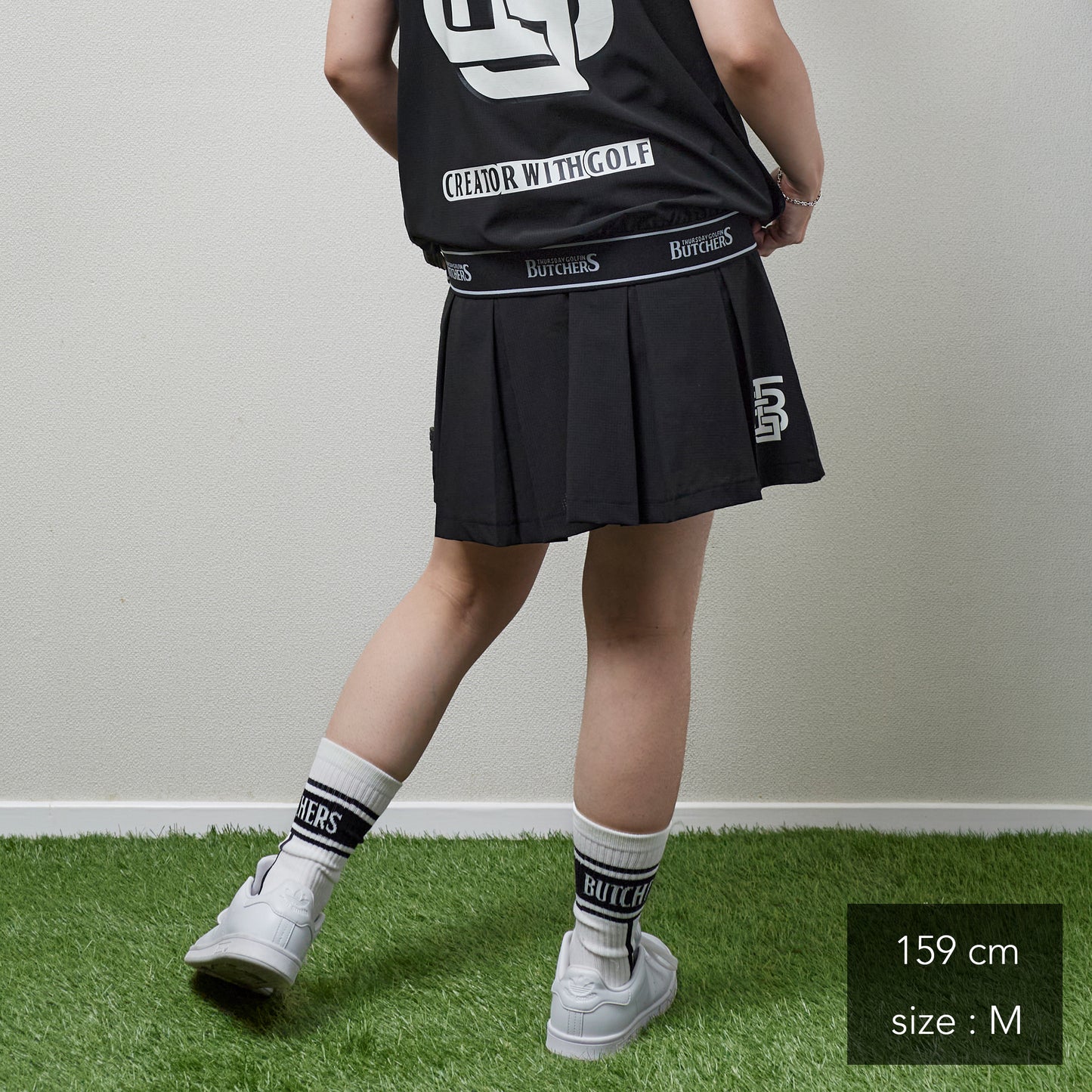 LOGO Elastic Band Pleats SK
