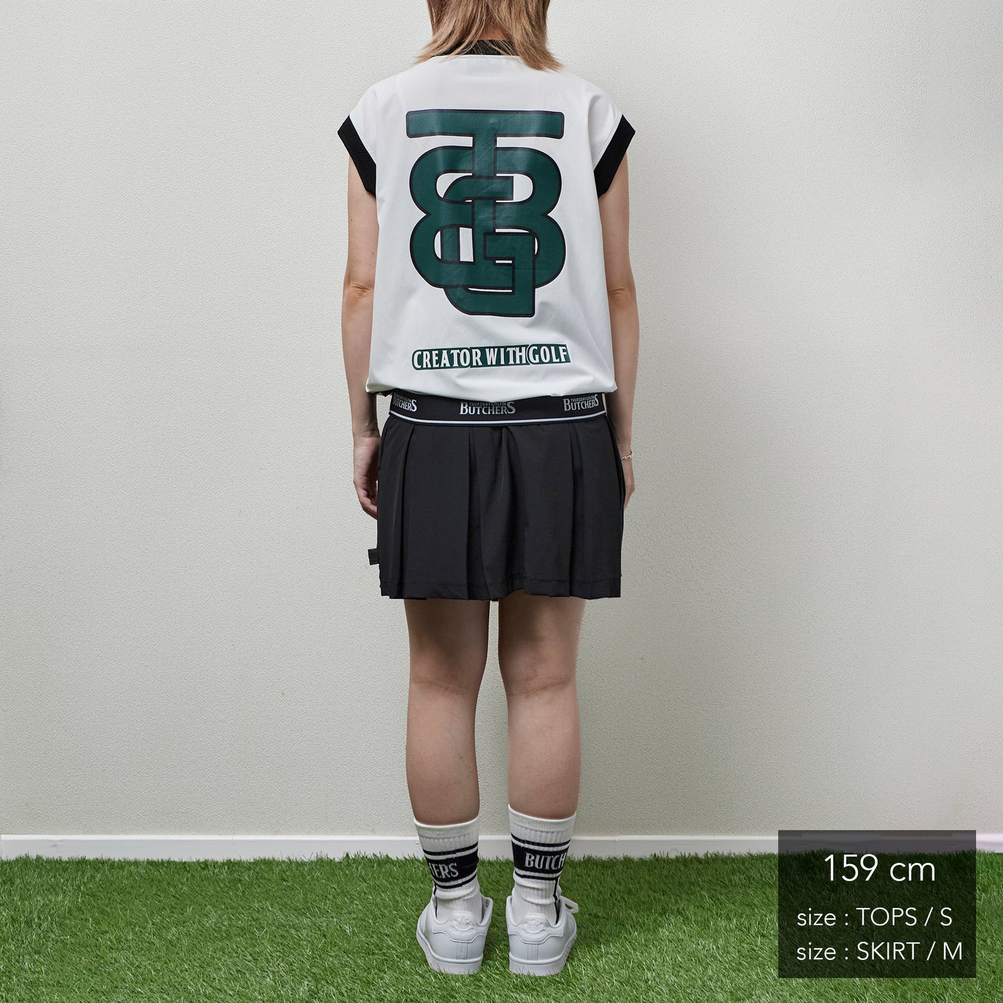 LOGO Elastic Band Pleats SK