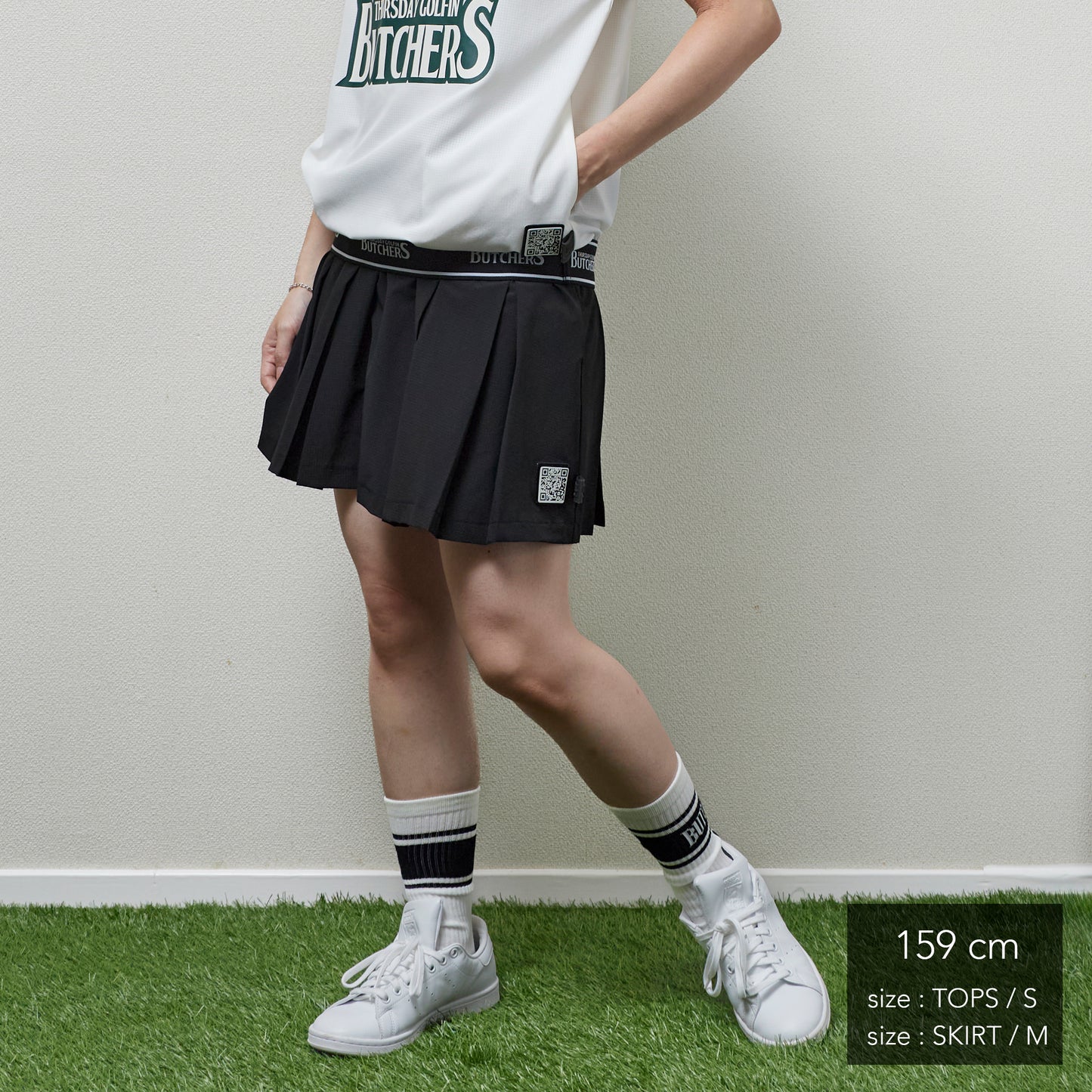 LOGO Elastic Band Pleats SK