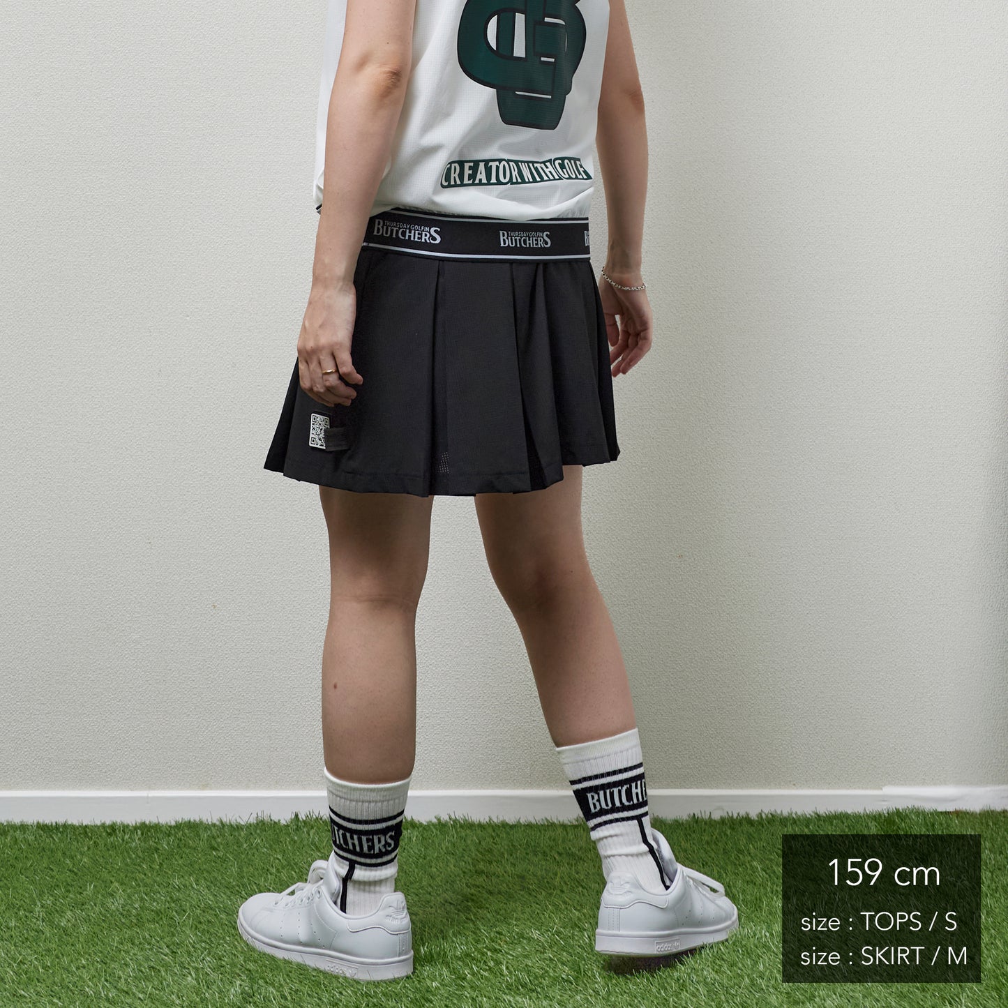 LOGO Elastic Band Pleats SK