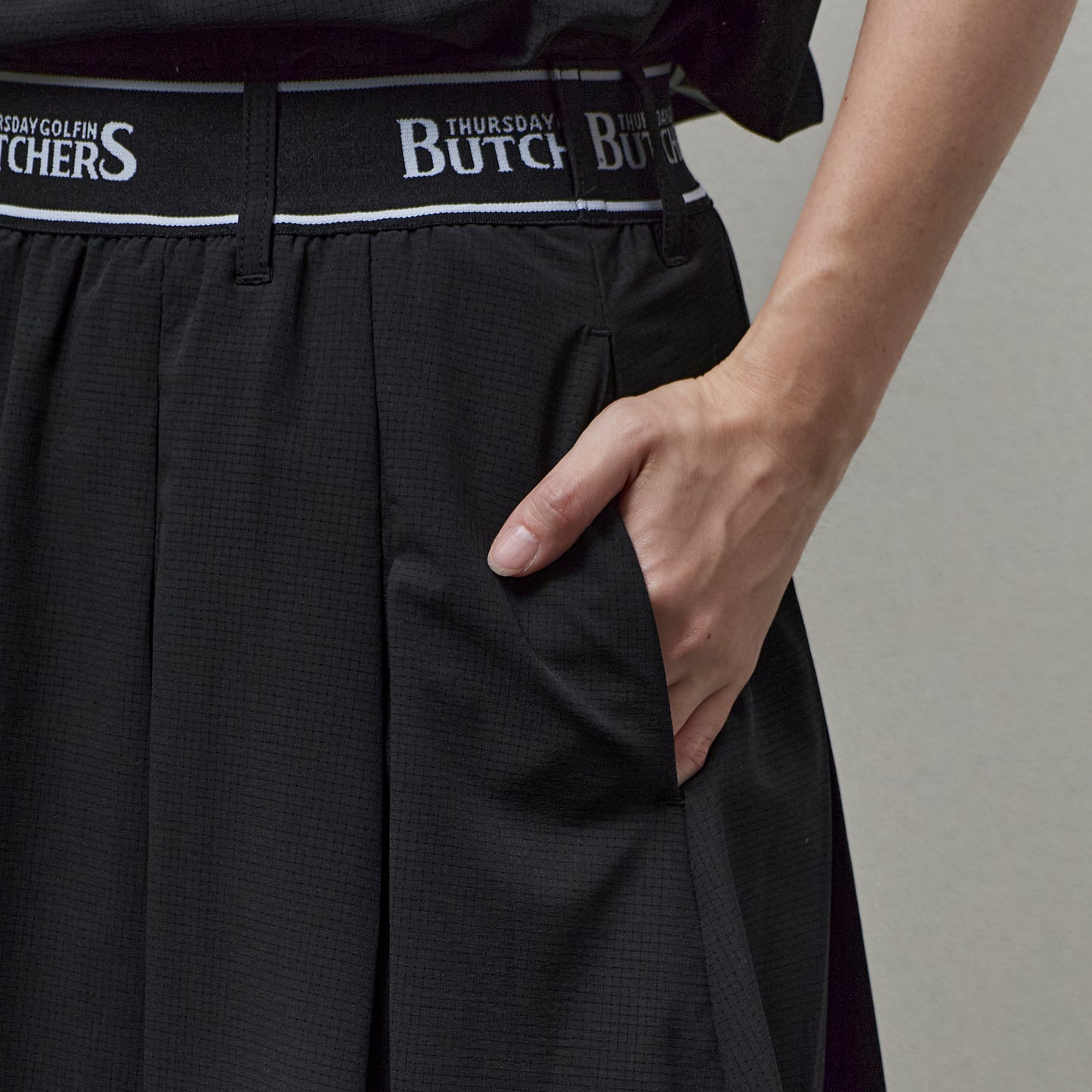 LOGO Elastic Band Pleats SK