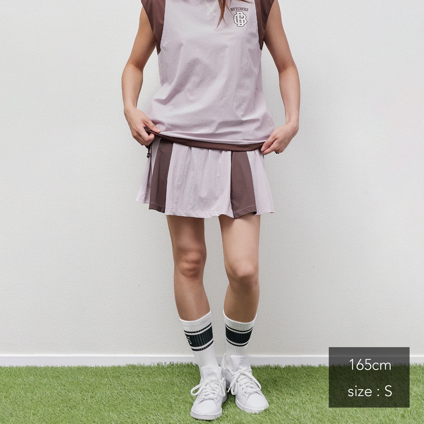 Cool Stretch  Bicolor pleats SK