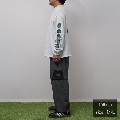 All Embroidery Waffle Mock