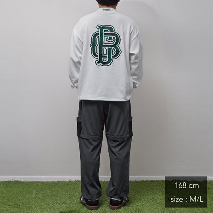 All Embroidery Waffle Mock
