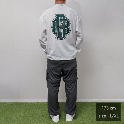All Embroidery Waffle Mock