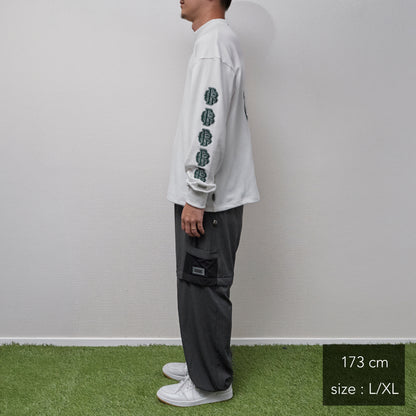 All Embroidery Waffle Mock