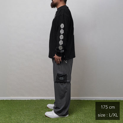 All Embroidery Waffle Mock