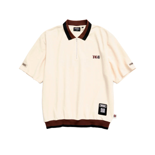 High Gauge Pile Half Zip Polo