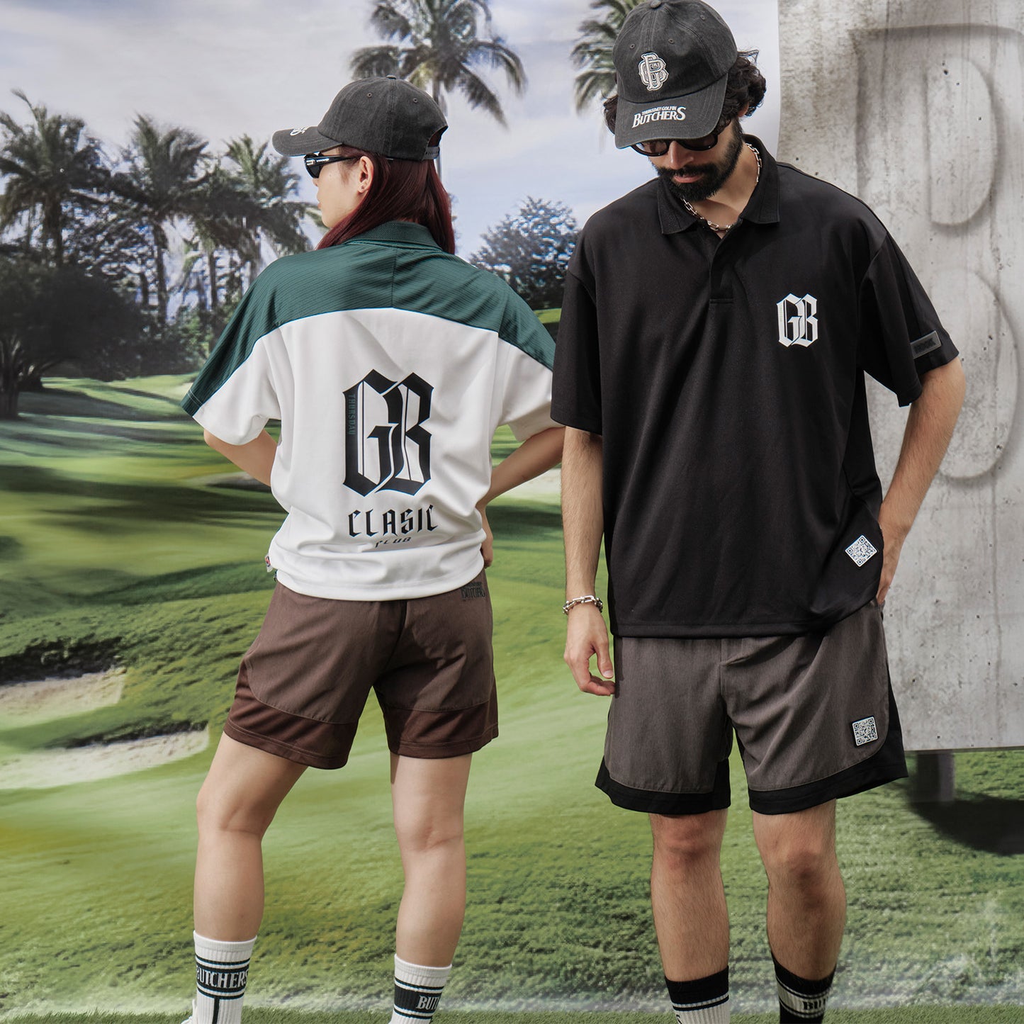 Stretch Hem Mesh Tropical SRT
