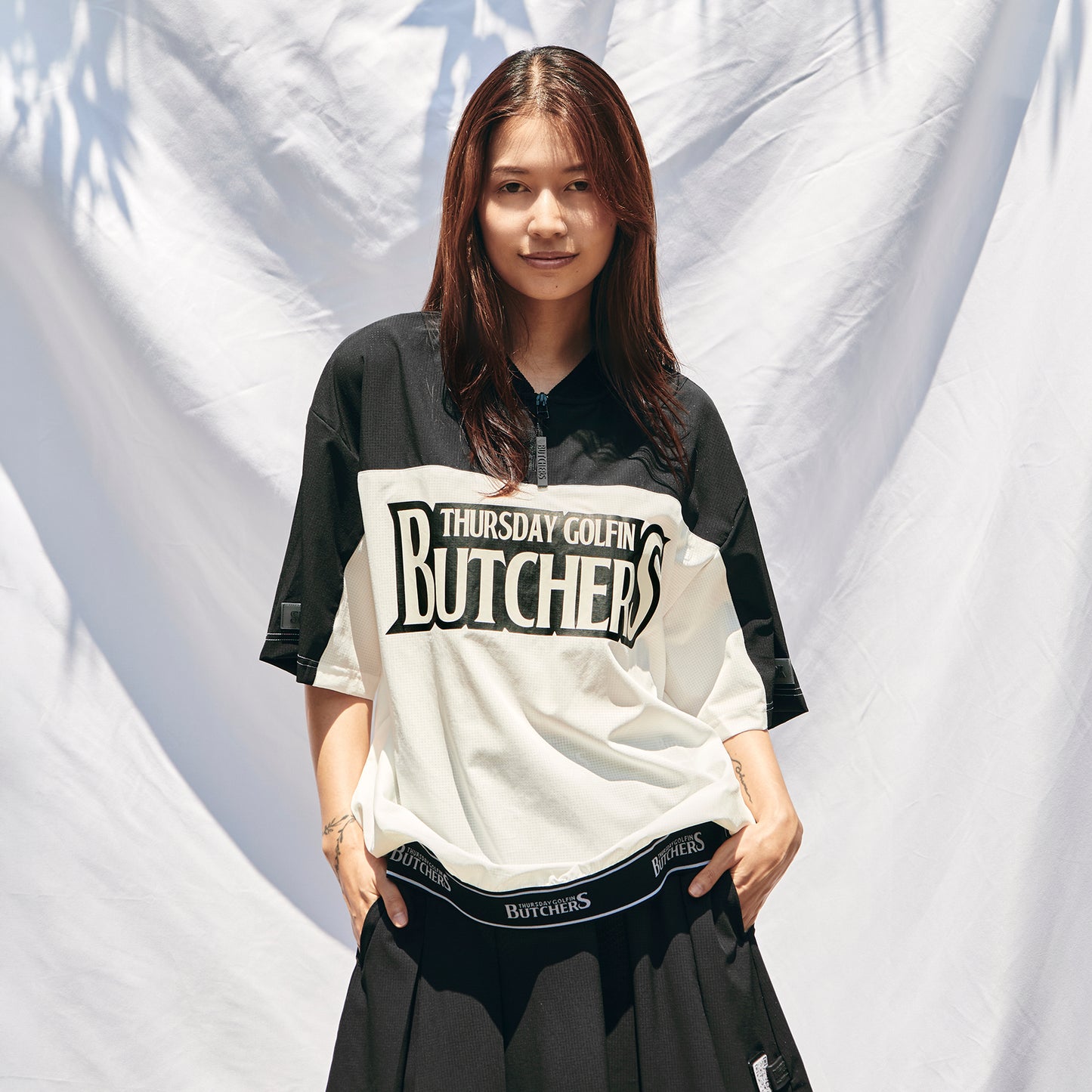 LOGO Elastic Band 2Tone H/ZIP