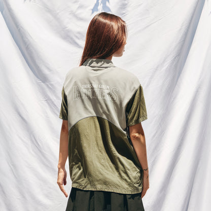 Sheer Sleeve H/Z POLO