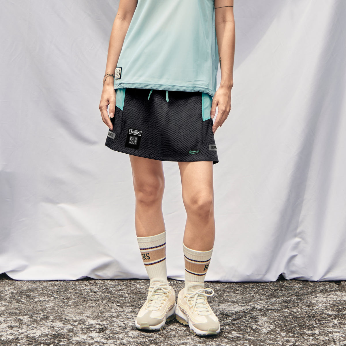 Mesh 2Tone D/Waist SK