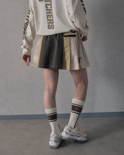 Nylon Multi Stripe Skirt