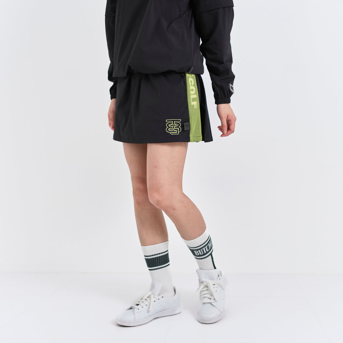 Stretch Back Pleats S/Mesh SK