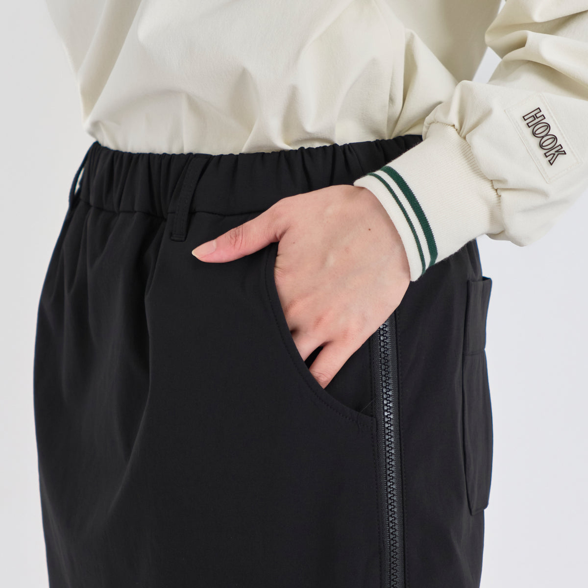 4Way Stretch D/face Side Zip SK