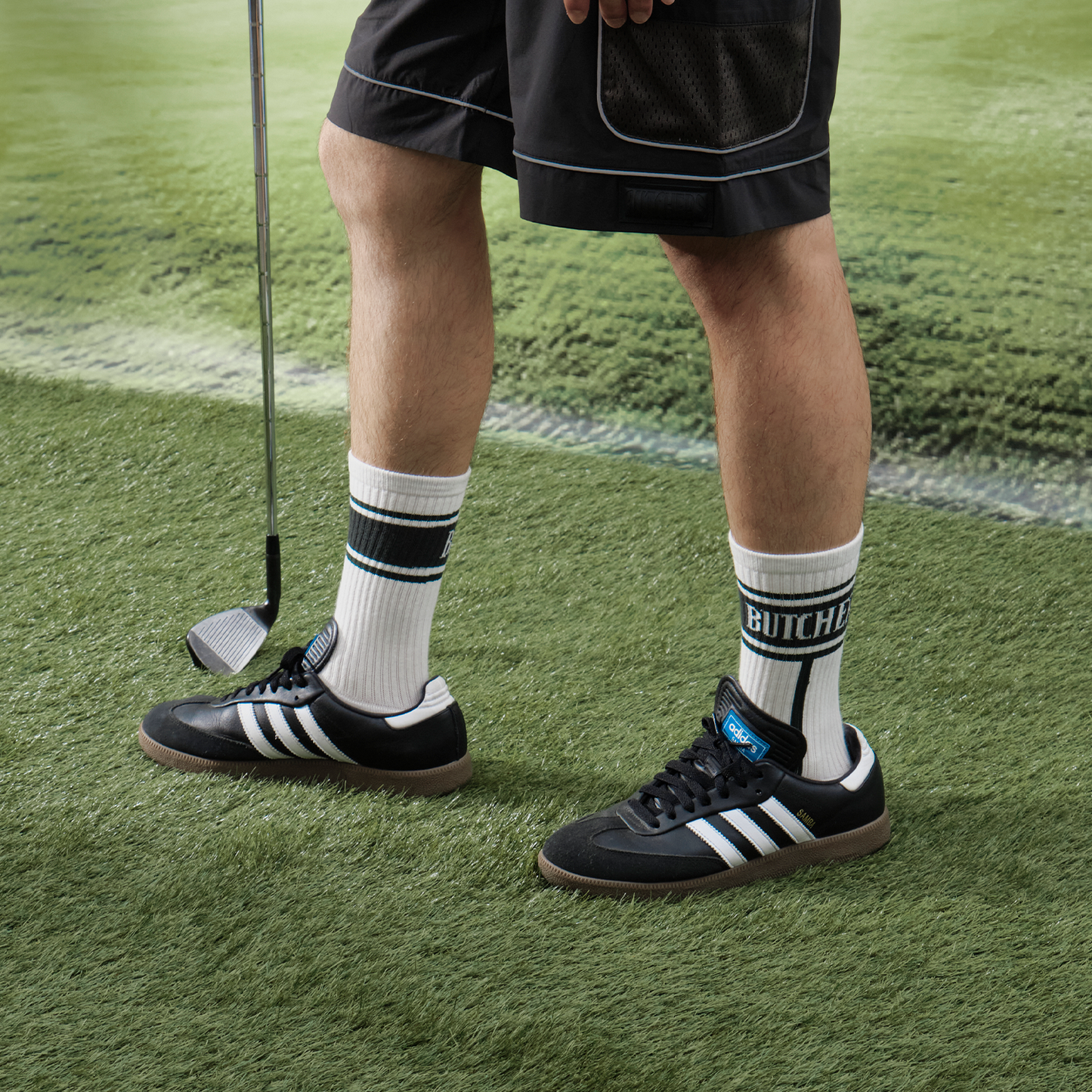 High twist Pile Out Line Socks