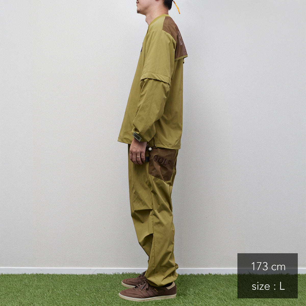 Stretch Nylon shirring Easy Pants