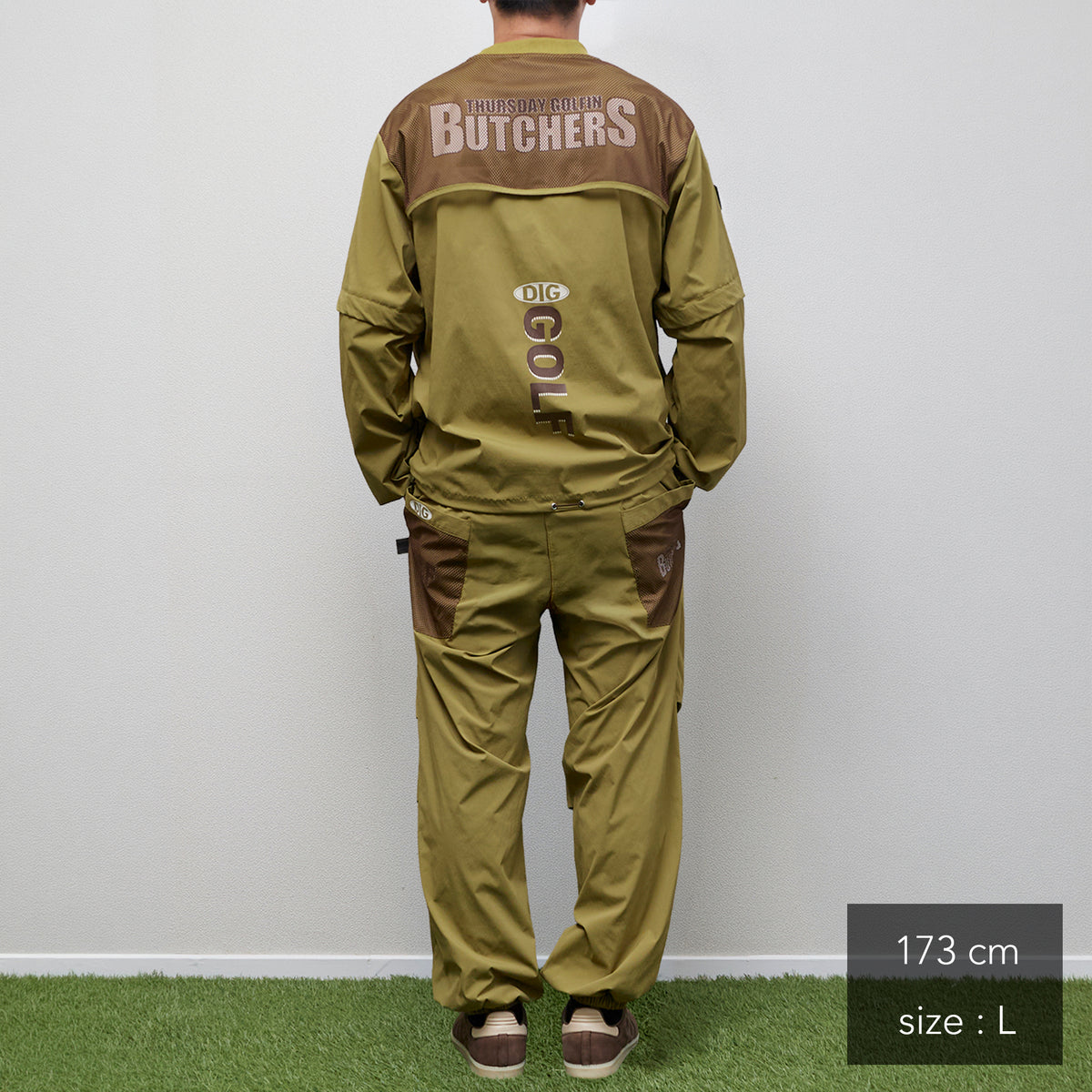 Stretch Nylon shirring Easy Pants