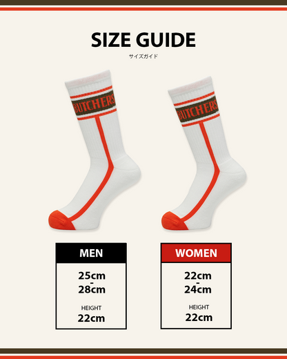 High twist Pile Out Line Socks
