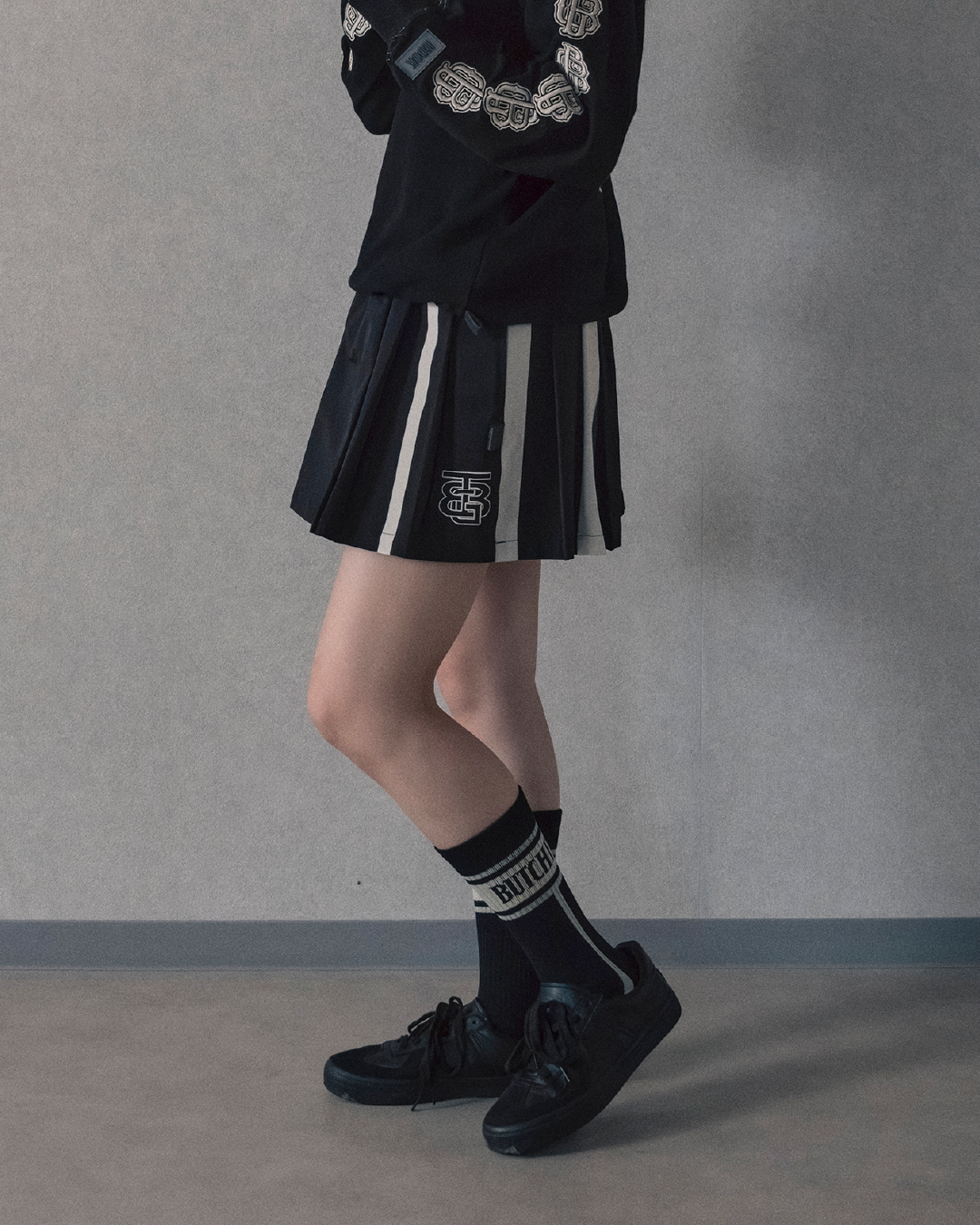 Nylon Multi Stripe Skirt