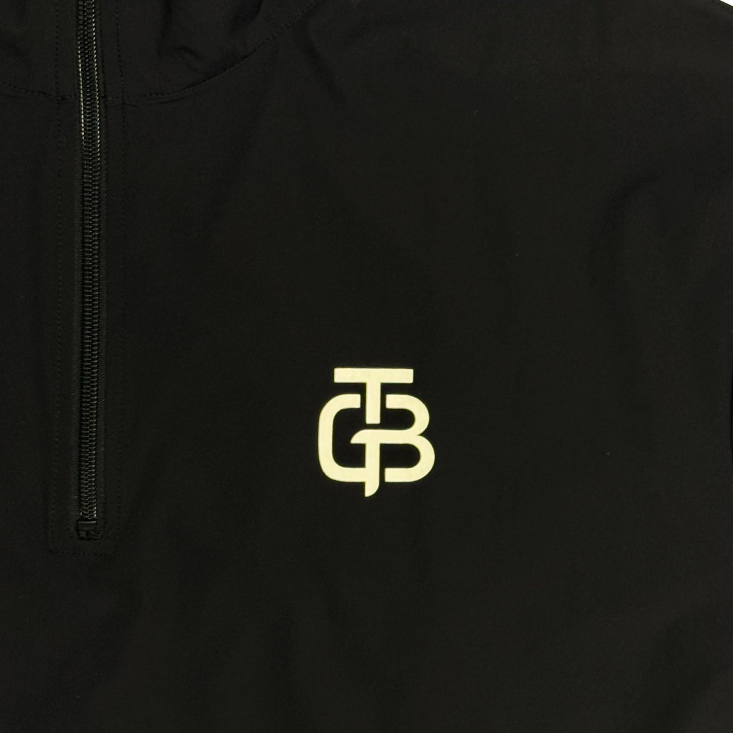 Back Overlapping Tucks  Half Zip PO