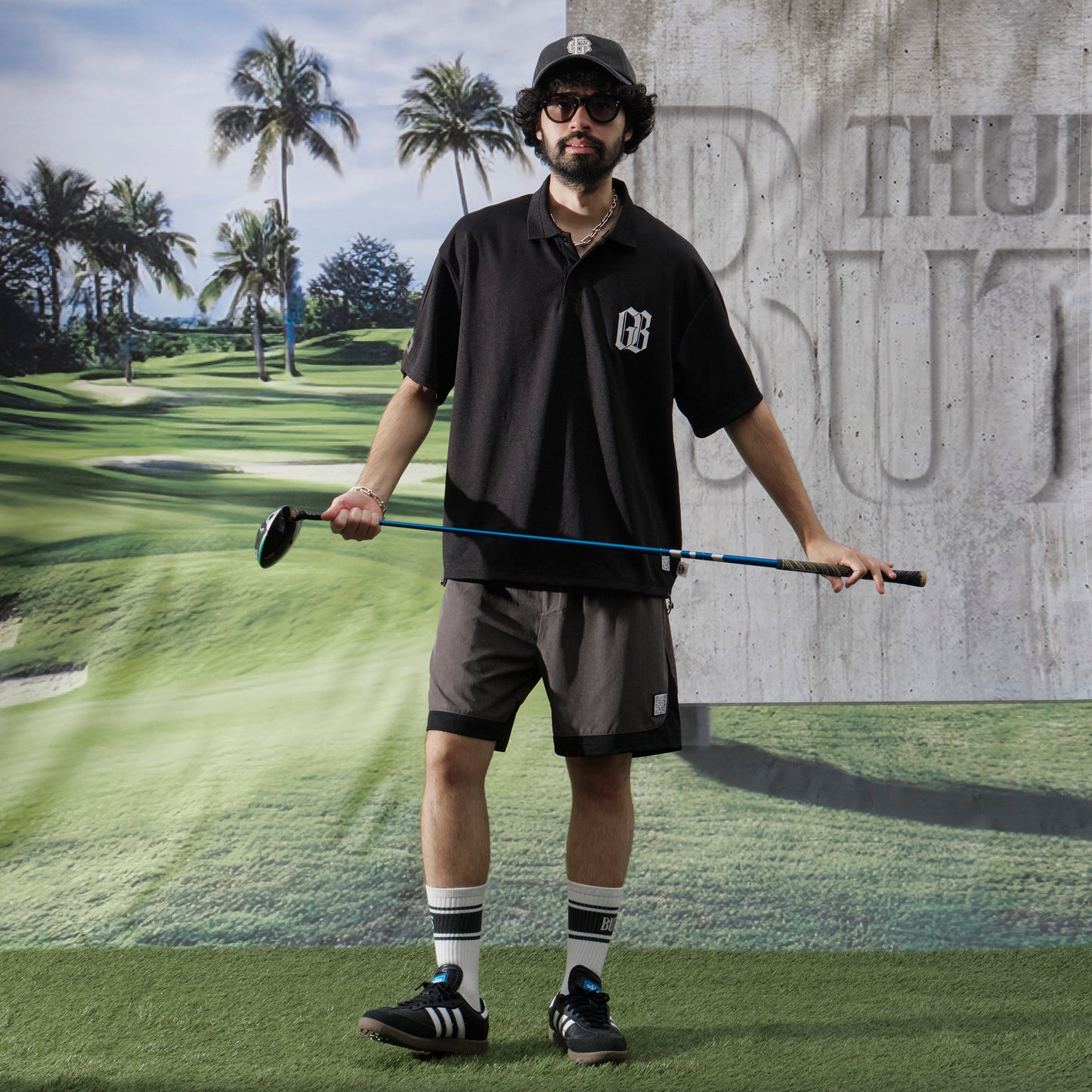 Stretch Hem Mesh Tropical SRT