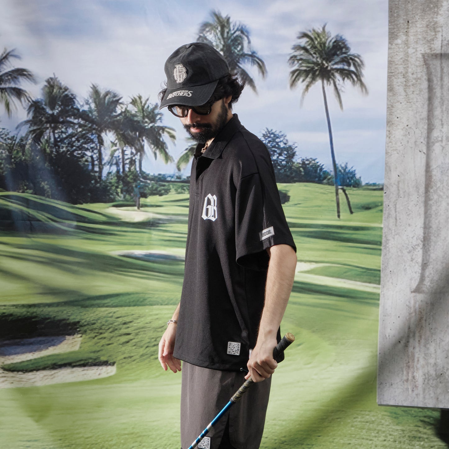 Stripe Yoke Jersey POLO