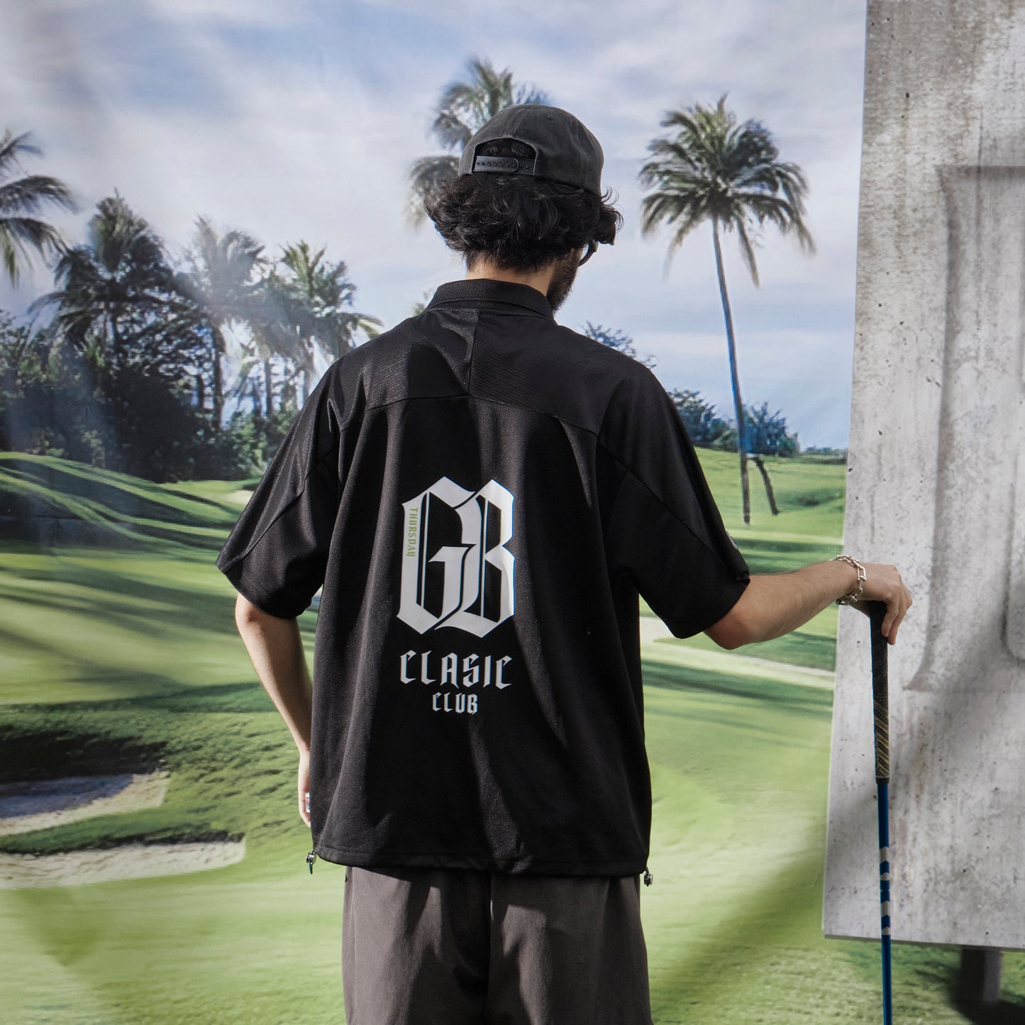 Stripe Yoke Jersey POLO