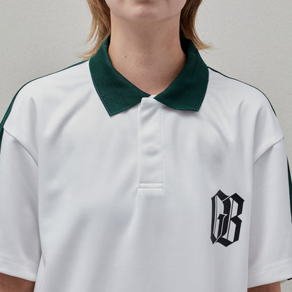 Stripe Yoke Jersey POLO