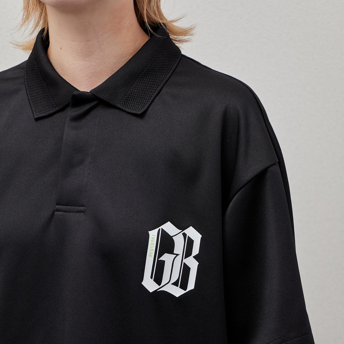 Stripe Yoke Jersey POLO