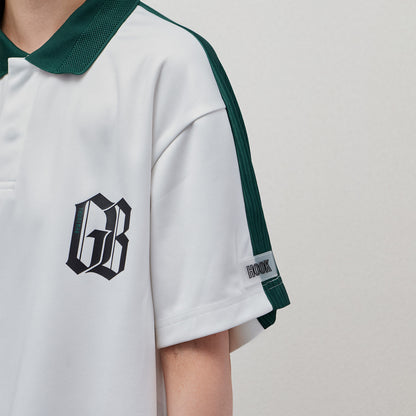 Stripe Yoke Jersey POLO