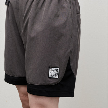 Stretch Hem Mesh Tropical SRT