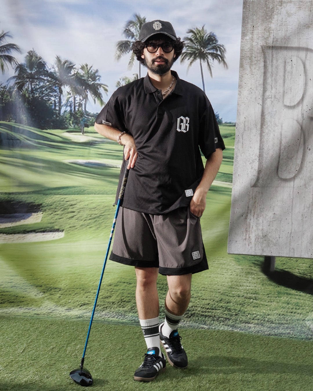 Stretch Hem Mesh Tropical SRT