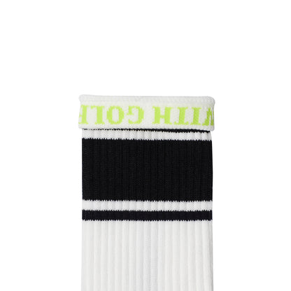 High twist Pile Out Line Socks