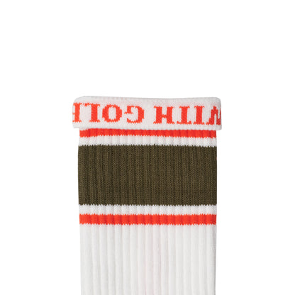 High twist Pile Out Line Socks