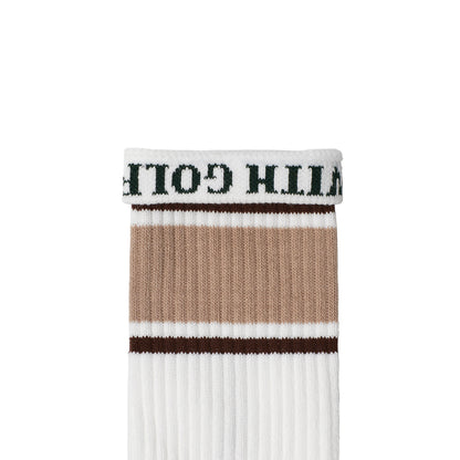 High twist Pile Out Line Socks