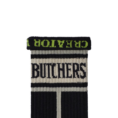 High twist Pile Out Line Socks