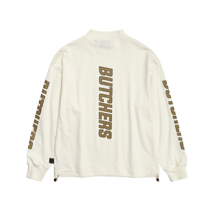 Sleeve Print Long/S Mock