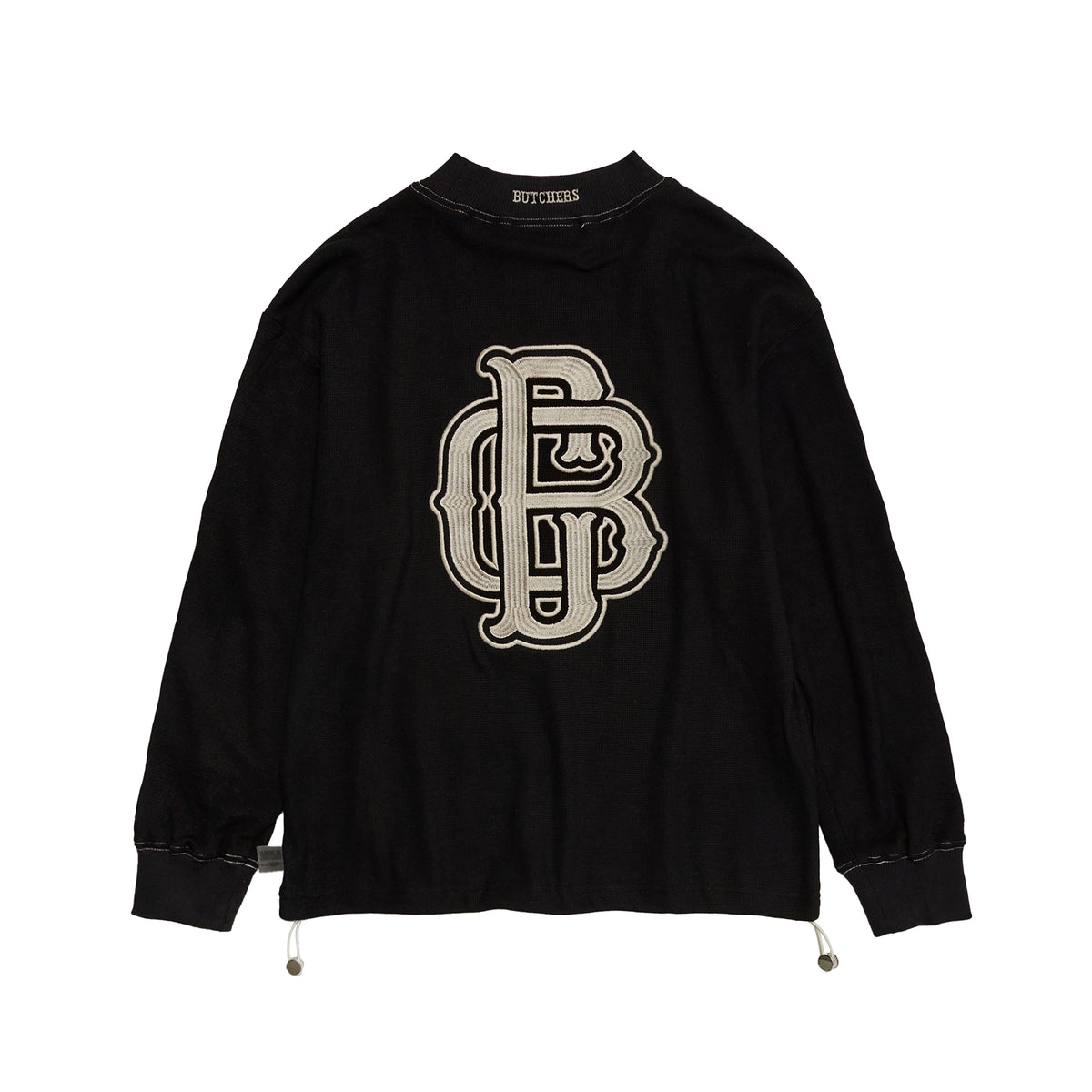 All Embroidery Waffle Mock(women)