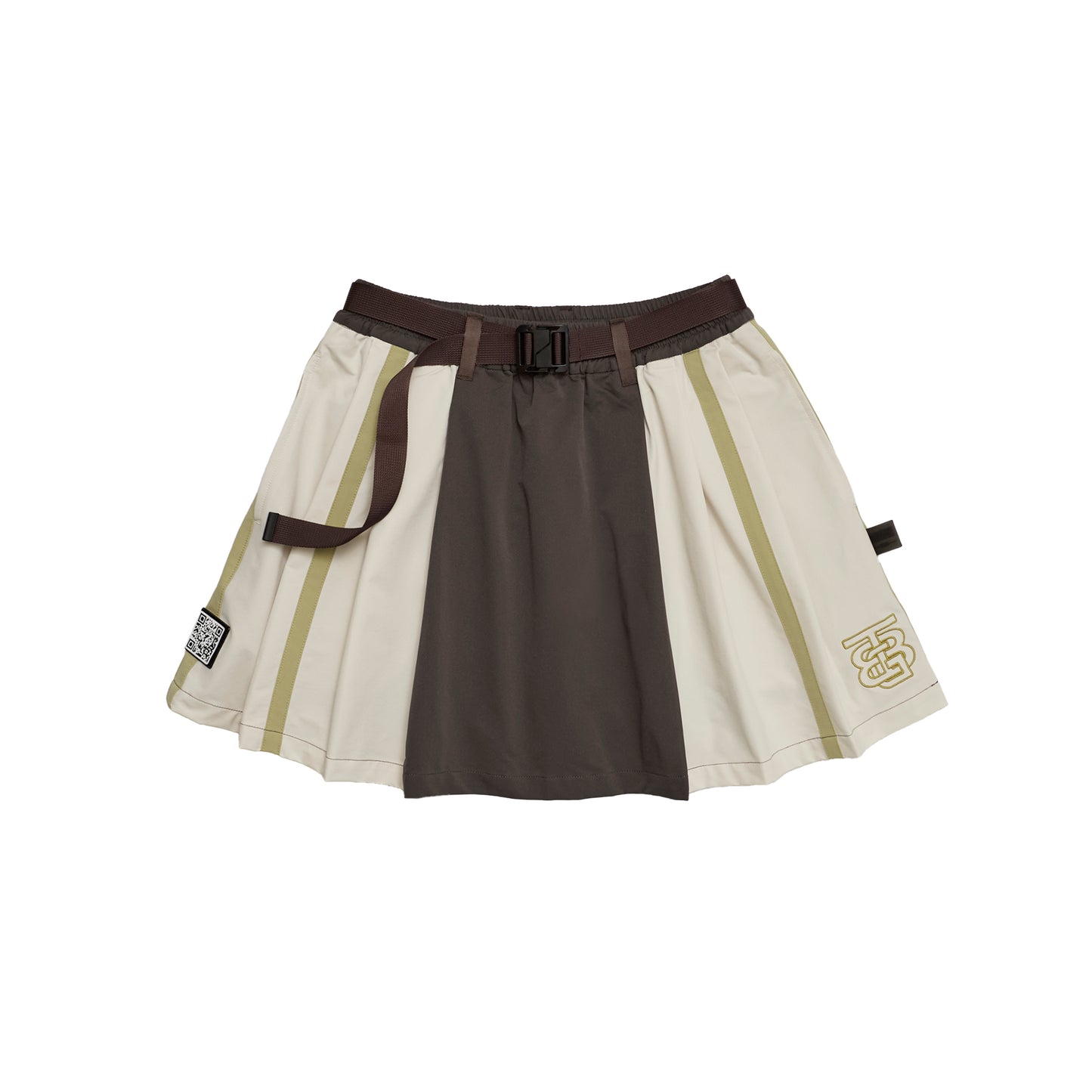 Nylon Multi Stripe Skirt