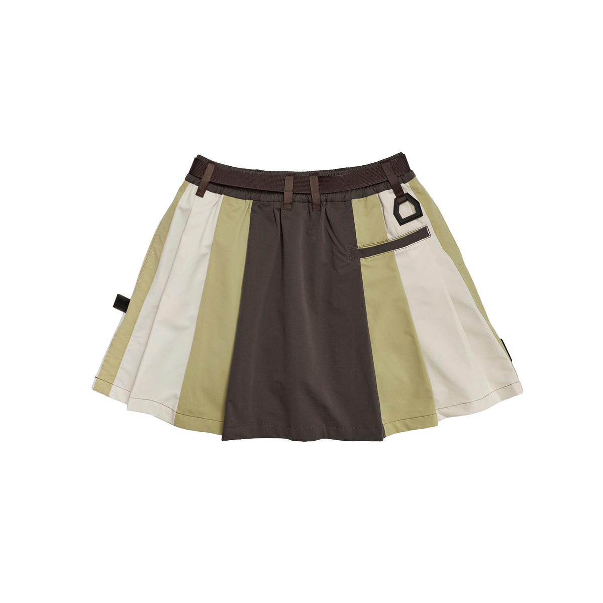 Nylon Multi Stripe Skirt