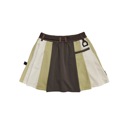 Nylon Multi Stripe Skirt
