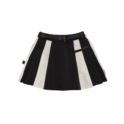 Nylon Multi Stripe Skirt