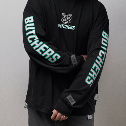 Sleeve Print Long/S Mock