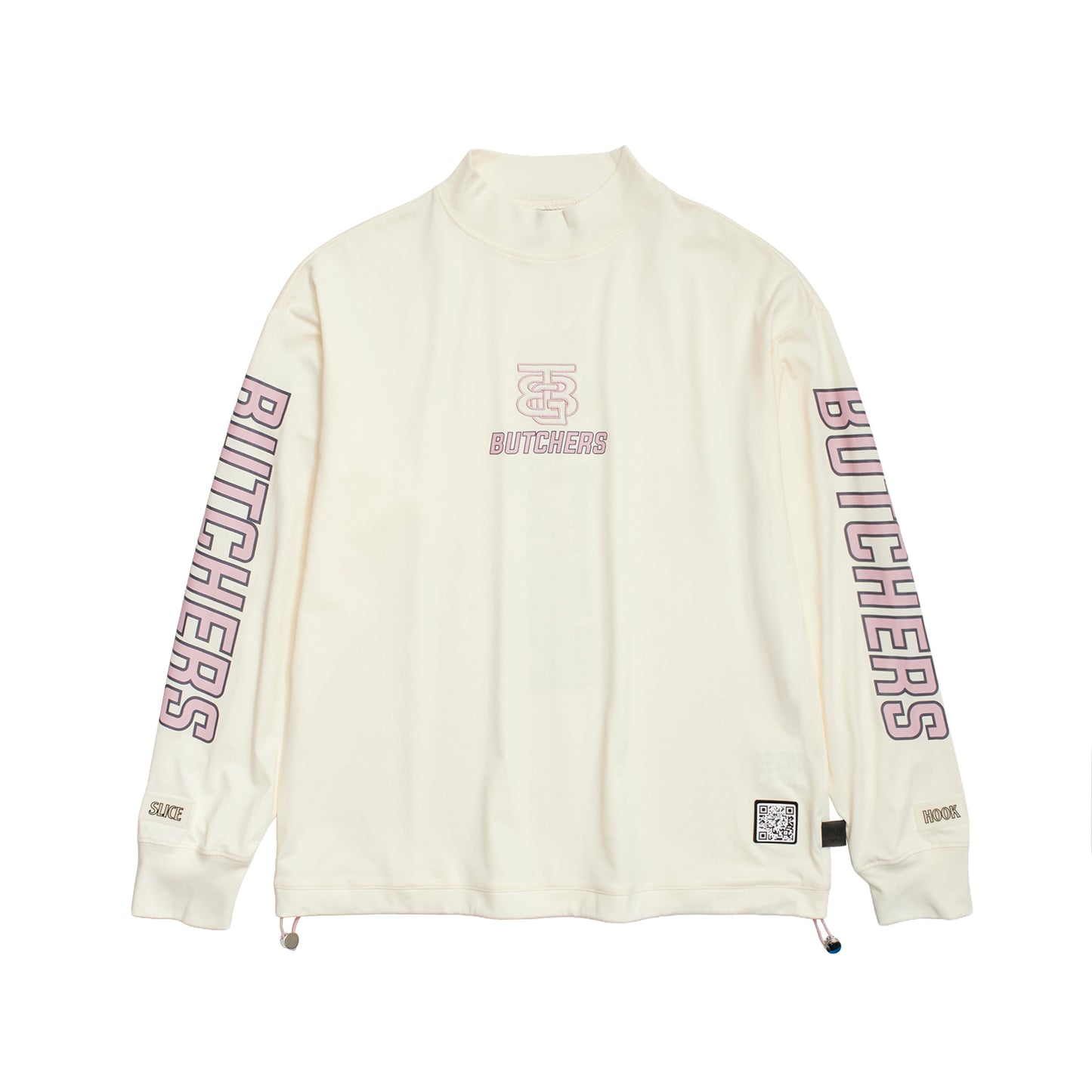 Sleeve Print Long/S Mock