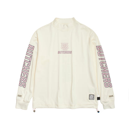 Sleeve Print Long/S Mock