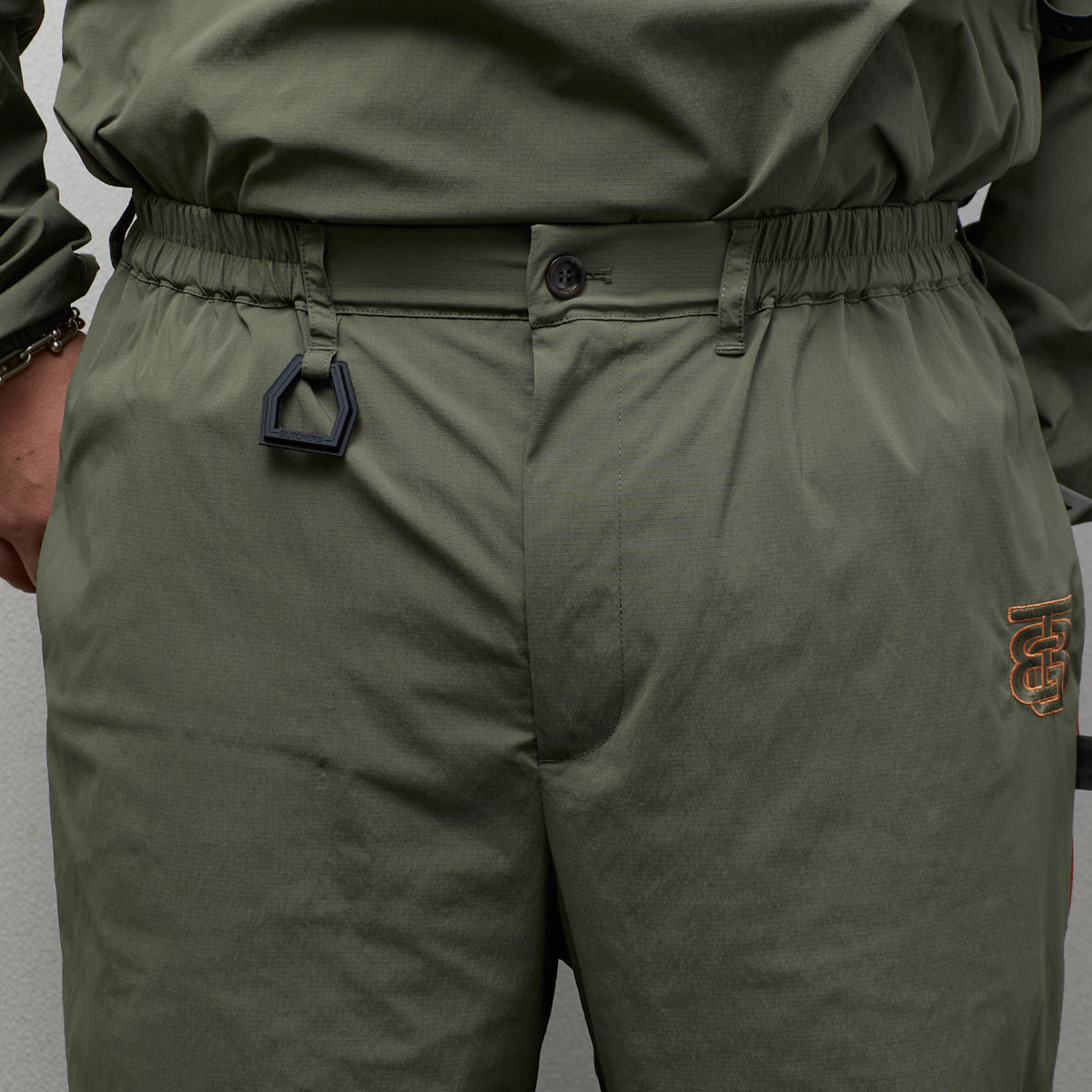 Stretch Nylon shirring Easy Pants